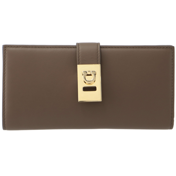 Ferragamo Long Wallet Hug Continental Wallet Bill Coin Purse Black - Picture 2 of 6